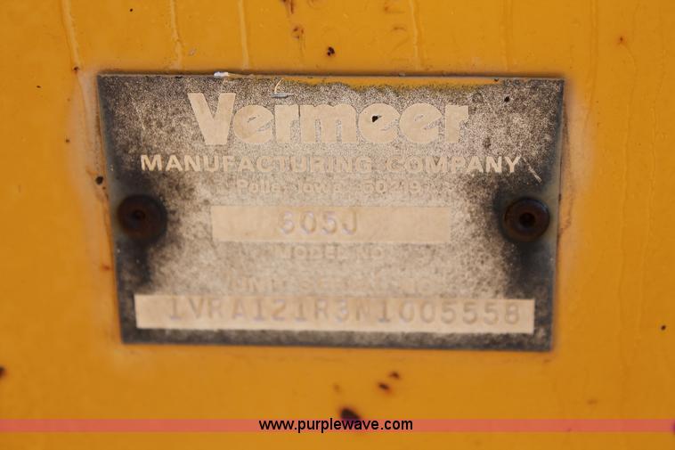 image for item H1690 1992 Vermeer 605 Super J round baler