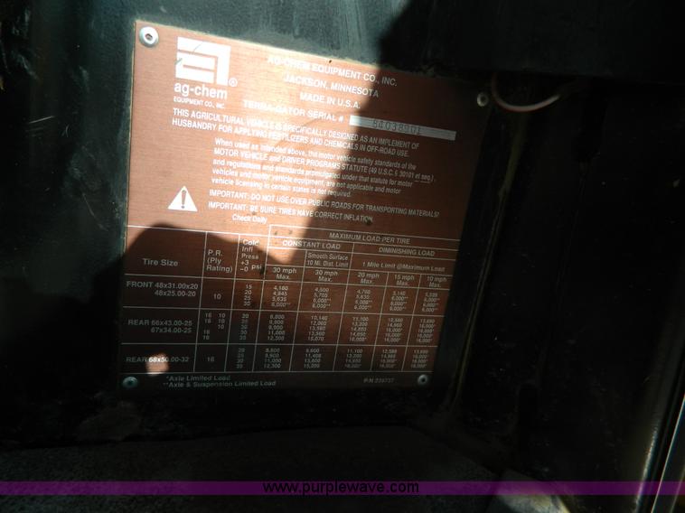 image for item H2367 2001 Ag-Chem 8104 Air Max self-propelled applicator