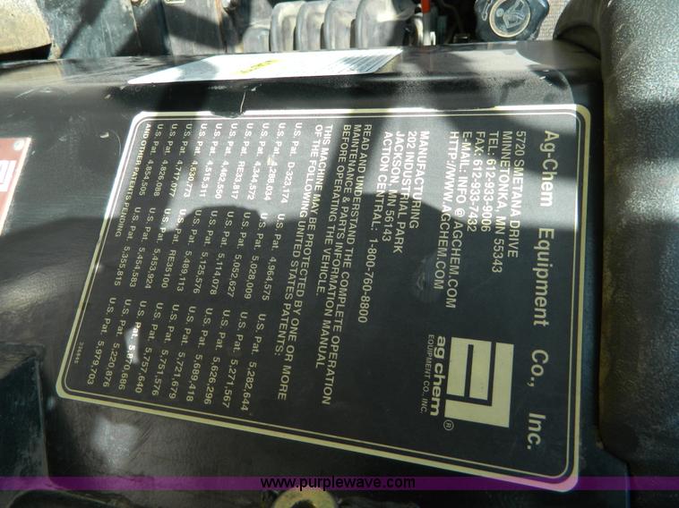 image for item H2367 2001 Ag-Chem 8104 Air Max self-propelled applicator