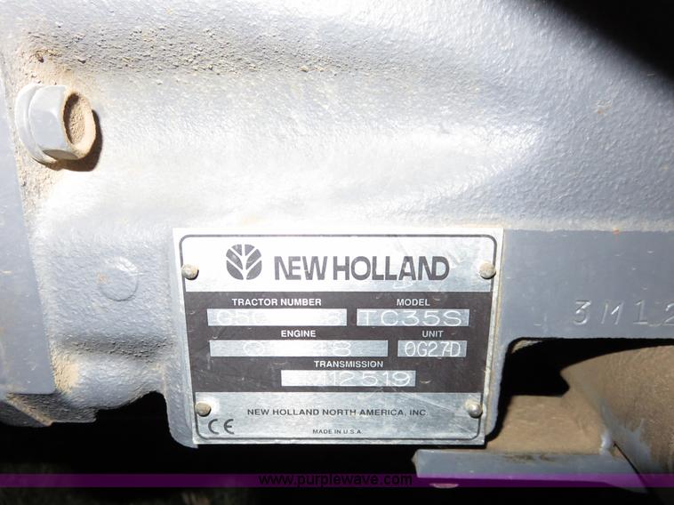 image for item I5921 2001 New Holland TC35 MFWD tractor