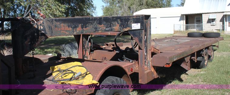 image for item H8757 1972 shop built tilt deck trailer