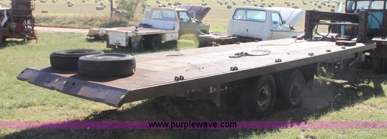 image for item H8757 1972 shop built tilt deck trailer