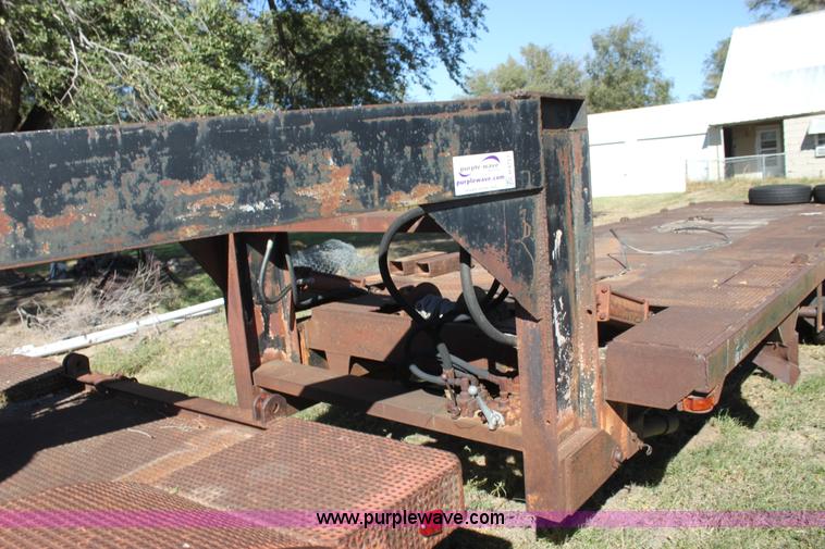 image for item H8757 1972 shop built tilt deck trailer