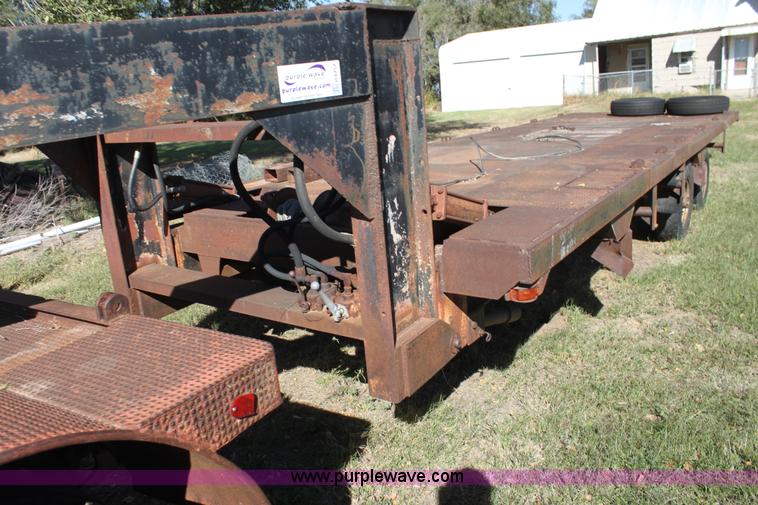 image for item H8757 1972 shop built tilt deck trailer