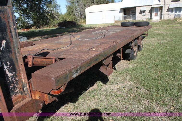 image for item H8757 1972 shop built tilt deck trailer