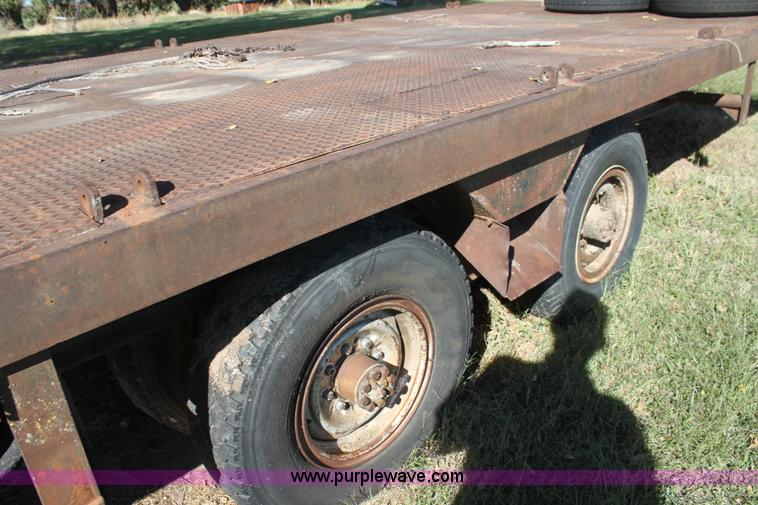 image for item H8757 1972 shop built tilt deck trailer
