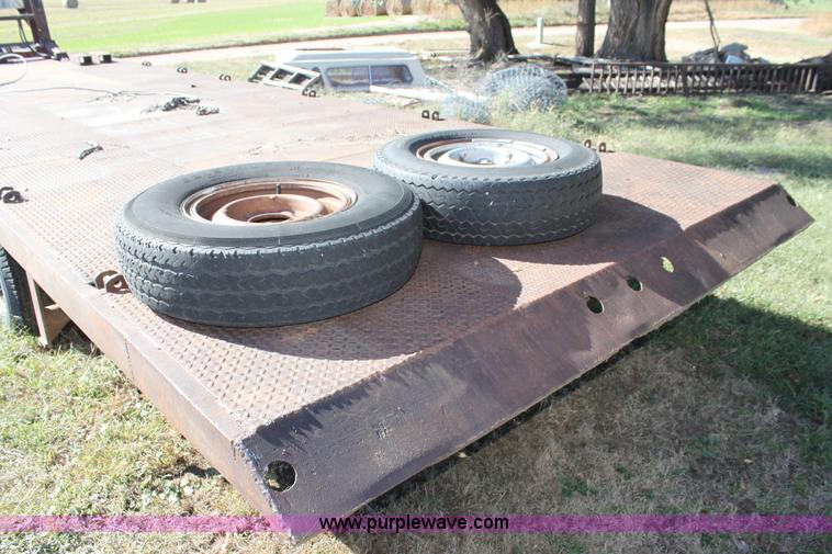 image for item H8757 1972 shop built tilt deck trailer