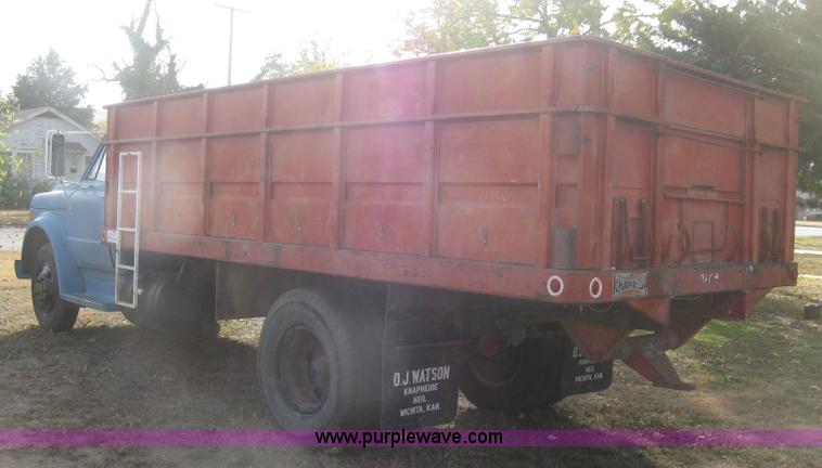 image for item H9371 1971 Chevrolet C50 stake bed dump truck