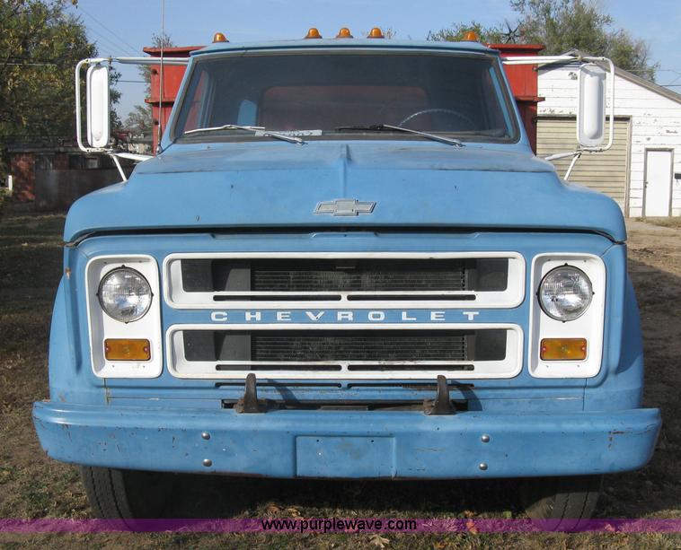image for item H9371 1971 Chevrolet C50 stake bed dump truck