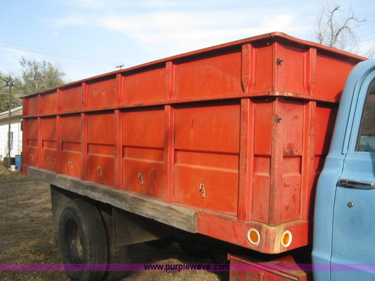 image for item H9371 1971 Chevrolet C50 stake bed dump truck