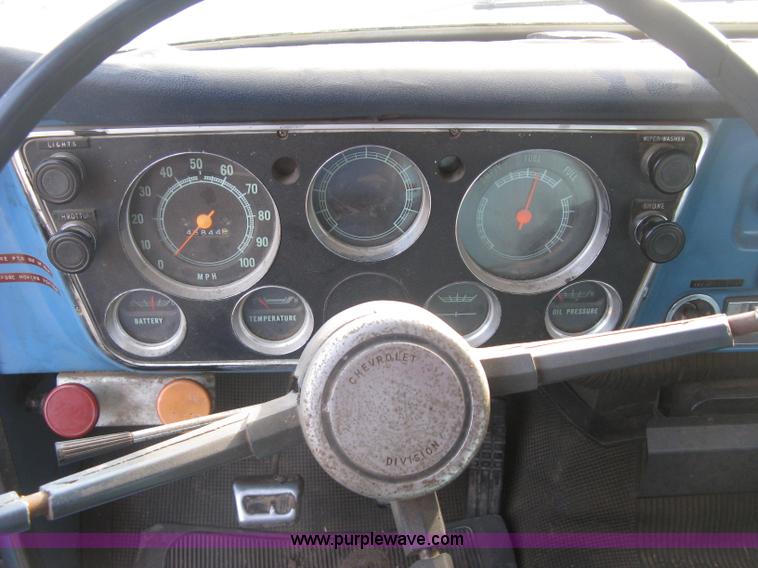 image for item H9371 1971 Chevrolet C50 stake bed dump truck