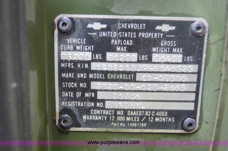 image for item I2949 1986 Chevrolet K5 Blazer SUV