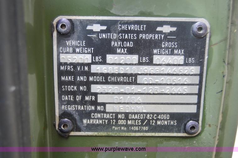 image for item I2949 1986 Chevrolet K5 Blazer SUV