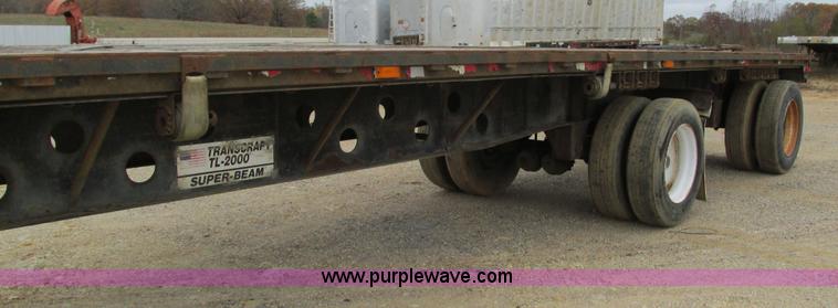 image for item I3186 1997 Transcraft TL2000 flatbed trailer