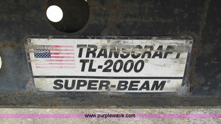 image for item I3186 1997 Transcraft TL2000 flatbed trailer