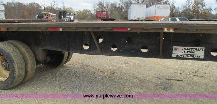 image for item I3186 1997 Transcraft TL2000 flatbed trailer
