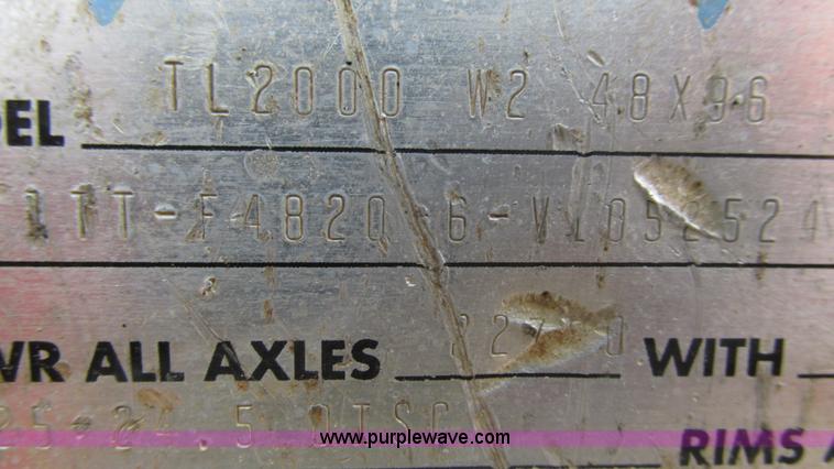 image for item I3186 1997 Transcraft TL2000 flatbed trailer