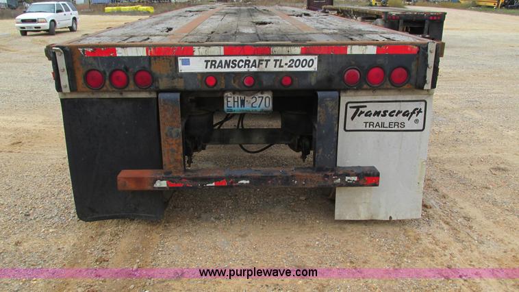image for item I3187 1997 Transcraft TL2000 flatbed trailer