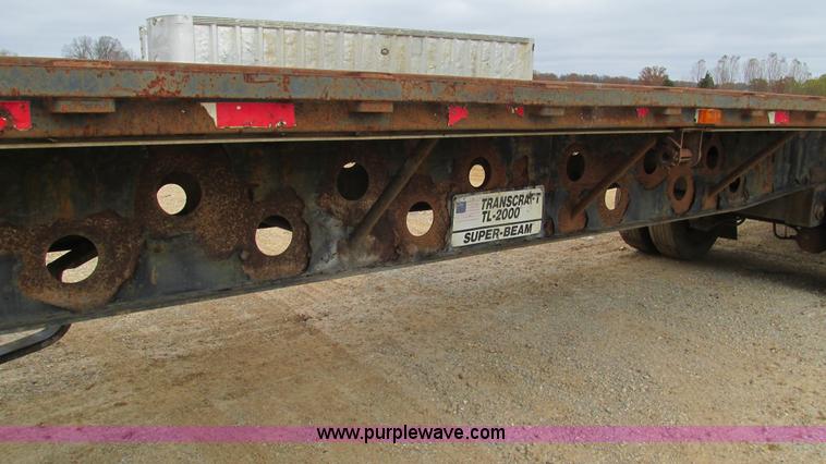 image for item I3187 1997 Transcraft TL2000 flatbed trailer