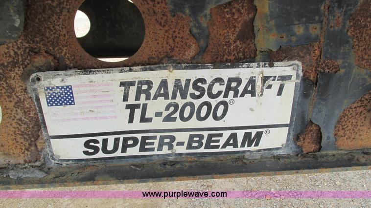 image for item I3187 1997 Transcraft TL2000 flatbed trailer