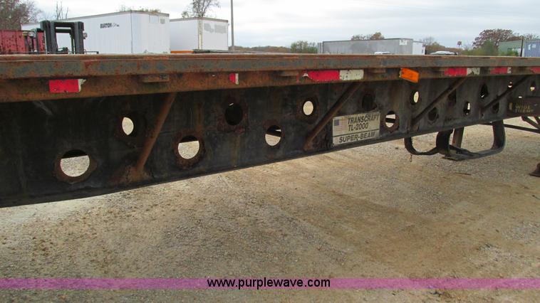 image for item I3187 1997 Transcraft TL2000 flatbed trailer