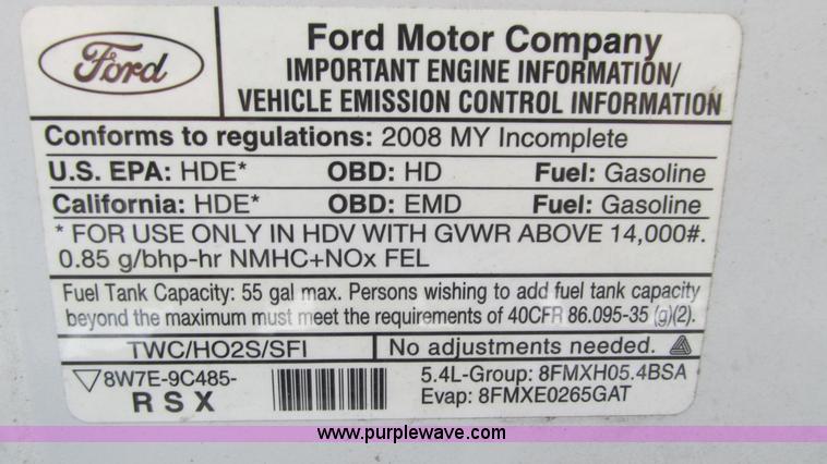 image for item I3195 2008 Ford E450 Starcraft coach bus