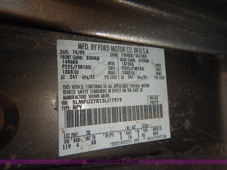 image for item I5271 2003 Lincoln Navigator SUV