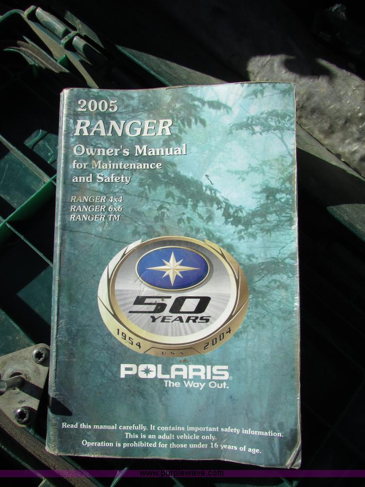 image for item I6726 2005 Polaris Ranger XP UTV