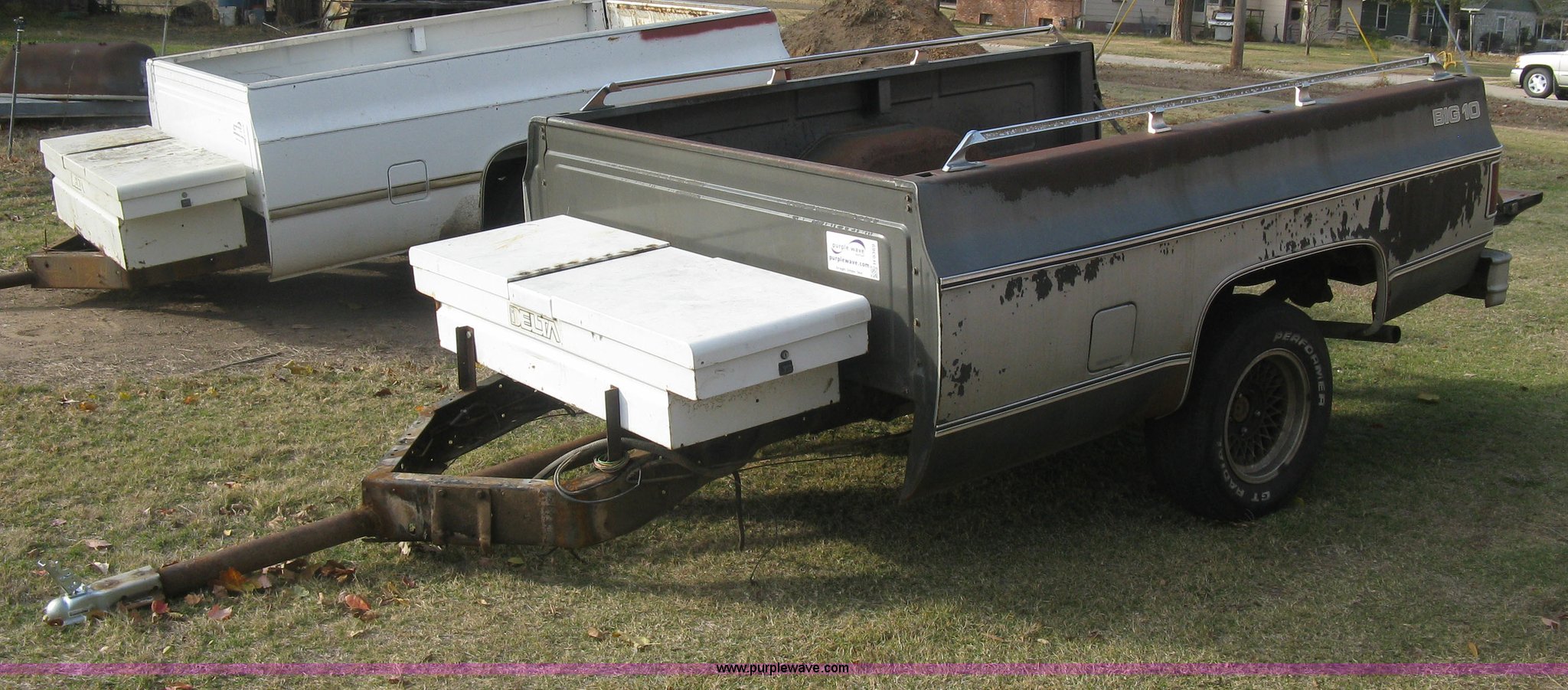 Chevrolet pickup bed trailer in St. John, KS Item H9369 sold Purple
