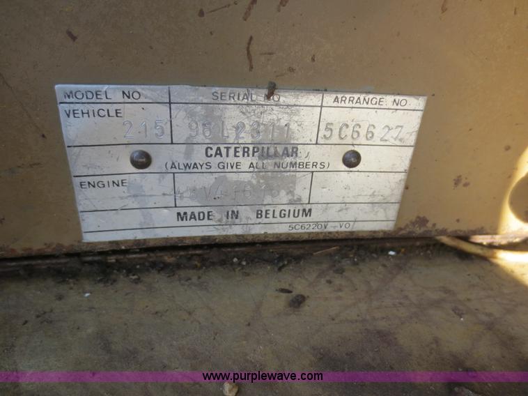 image for item D2201 1979 Caterpillar 215 excavator