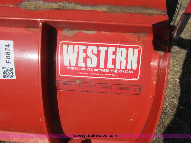 image for item F8874 Western Pro 9' snow plow