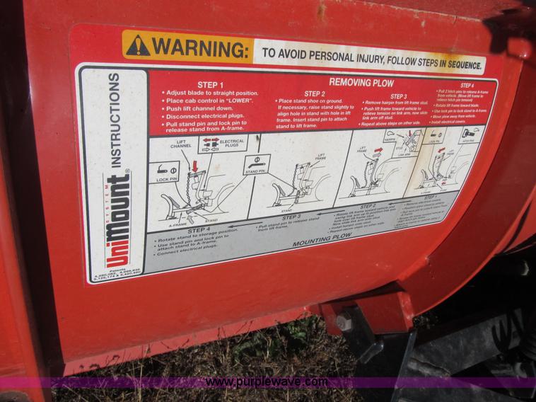 image for item F8875 Western 7.5' snow plow