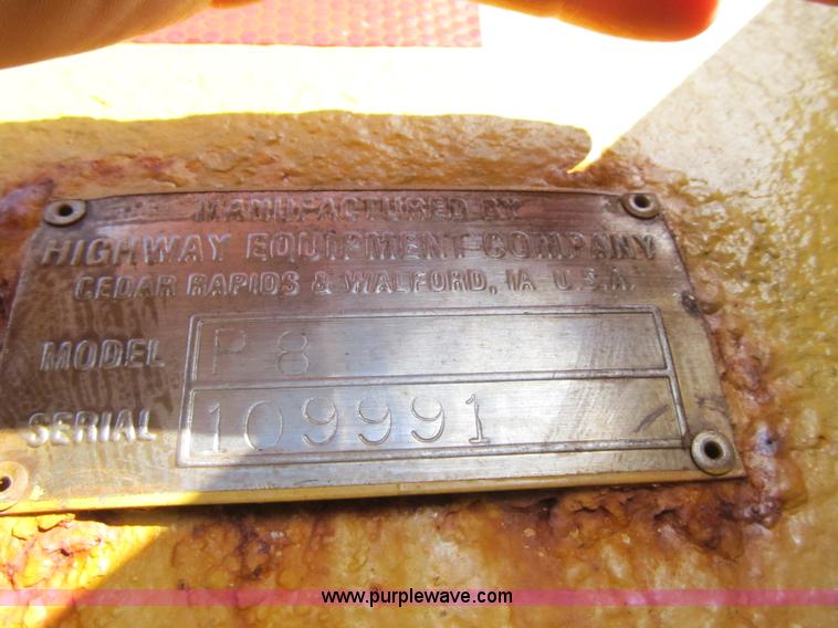 image for item F8876 Highway Equipment P-8 salt/sand spreader