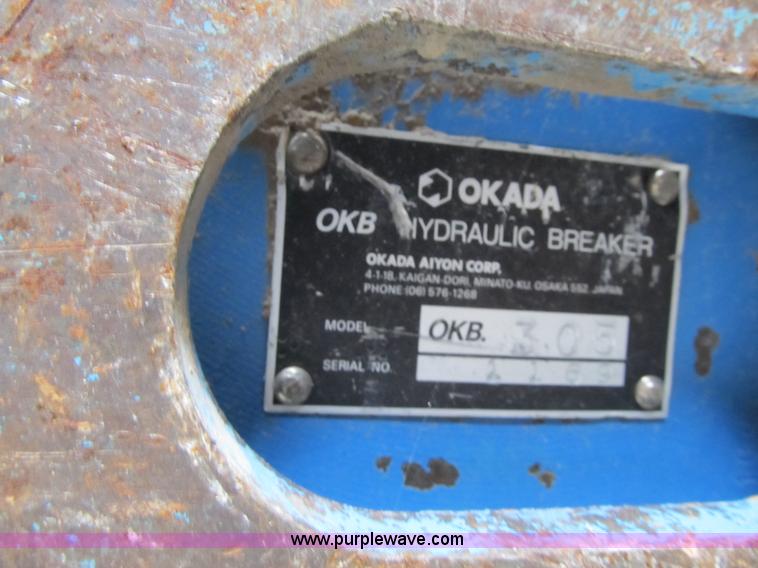 image for item F8881 Okada excavator/backhoe breaker