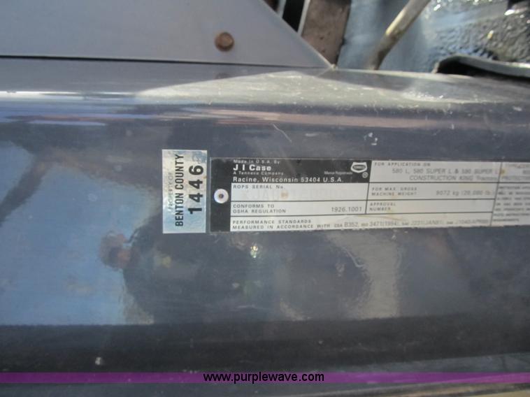 image for item F8882 1995 Case 580 Super L backhoe