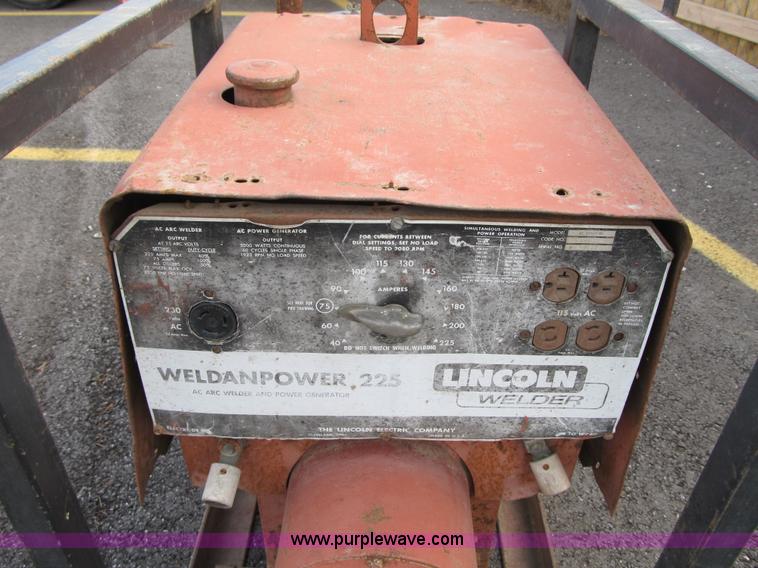 image for item F8889 Lincoln AC-225/5AWS welder generator