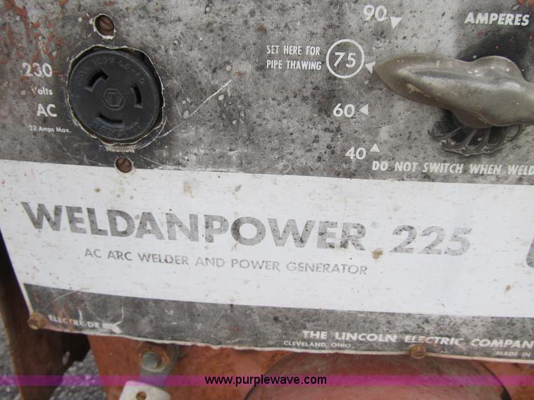 image for item F8889 Lincoln AC-225/5AWS welder generator