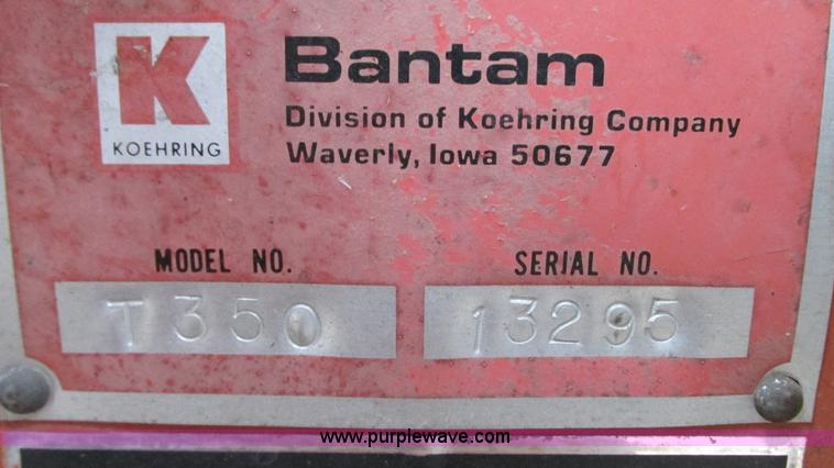 image for item G9080 1975 Bantam T350A crane