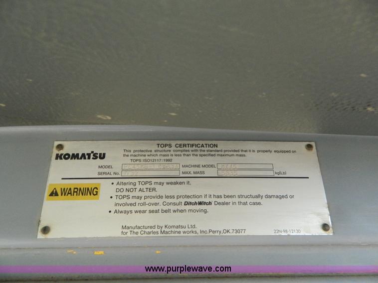 image for item H2345 2003 Ditch Witch MX45 compact excavator