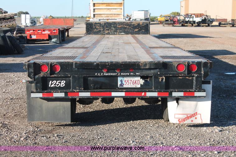 image for item H5533 1997 Wabash spread axle drop deck trailer