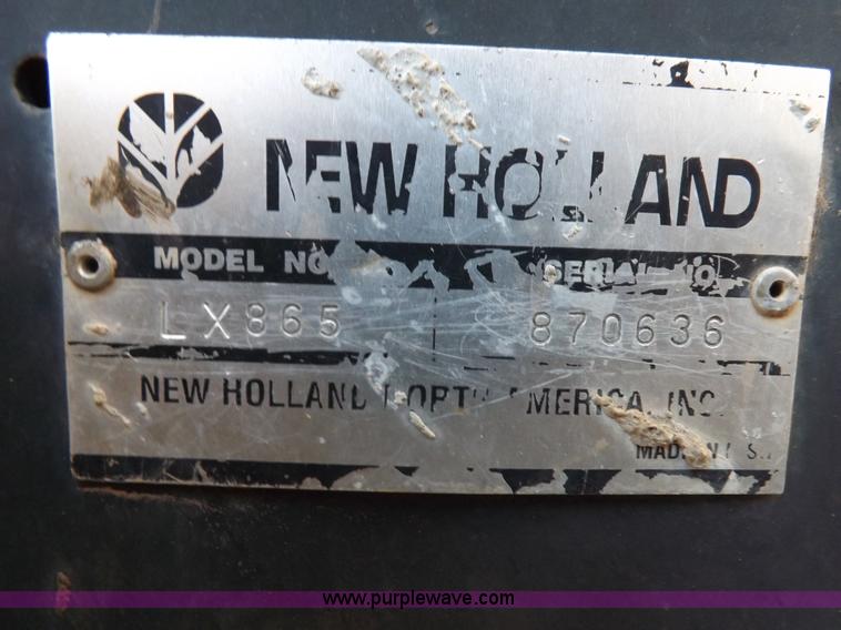 image for item H9011 1995 New Holland LX865 skid steer