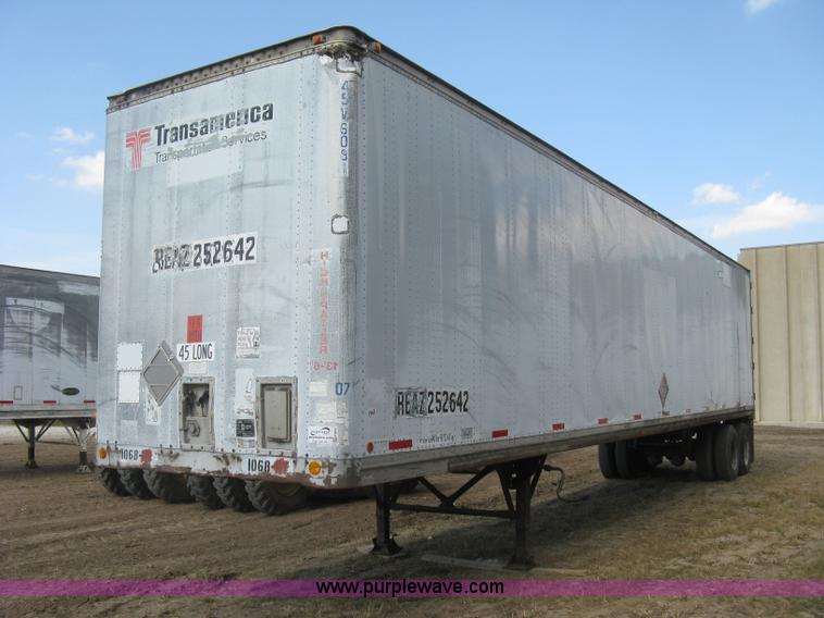 image for item H9472 1980 Budd dry van trailer