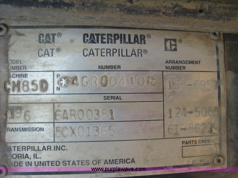 image for item H9476 1996 Caterpillar Challenger 85D tractor