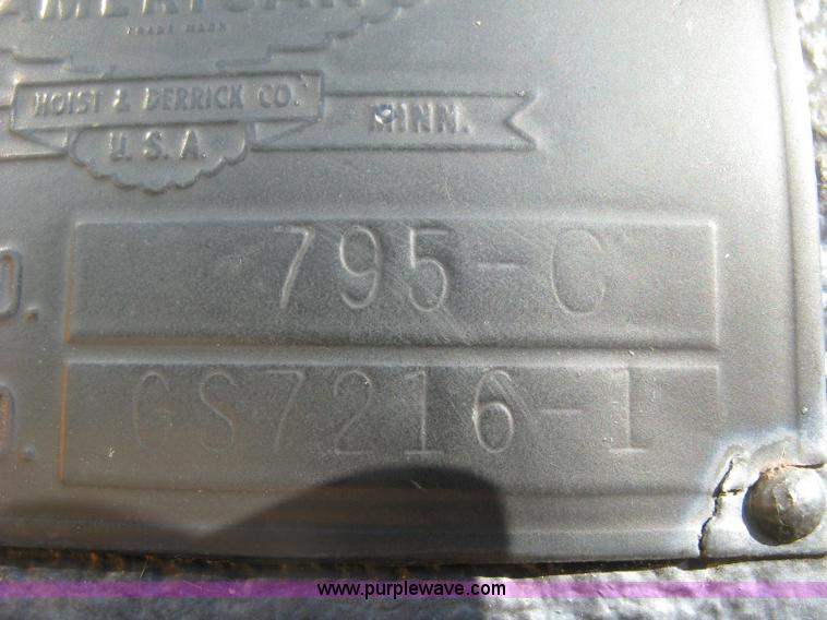 image for item H9477 American 795C lattice boom crane