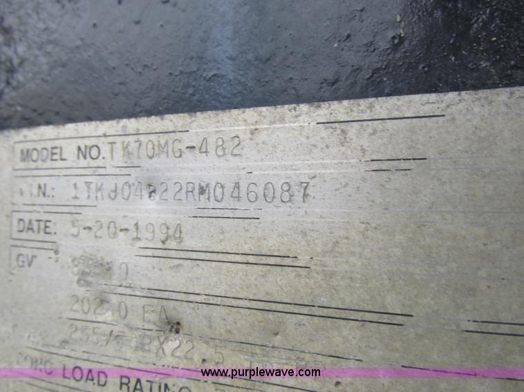 image for item I8884 1994 Trail King TK70MG-482 trailer