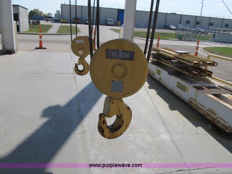 image for item Z9108 (2) 10 ton electric overhead crane hoist