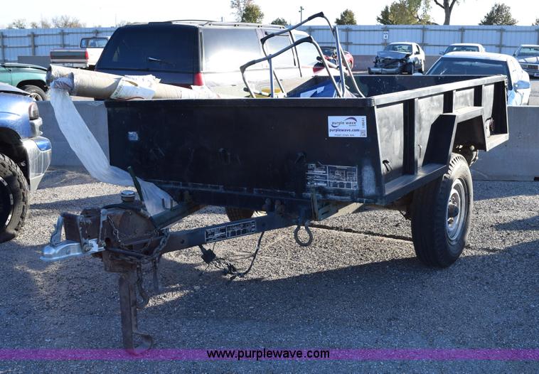 image for item I8641 1990 shop built utility trailer