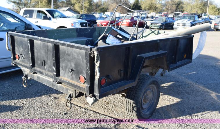 image for item I8641 1990 shop built utility trailer