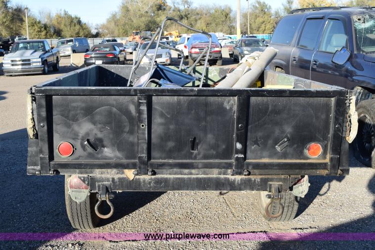 image for item I8641 1990 shop built utility trailer