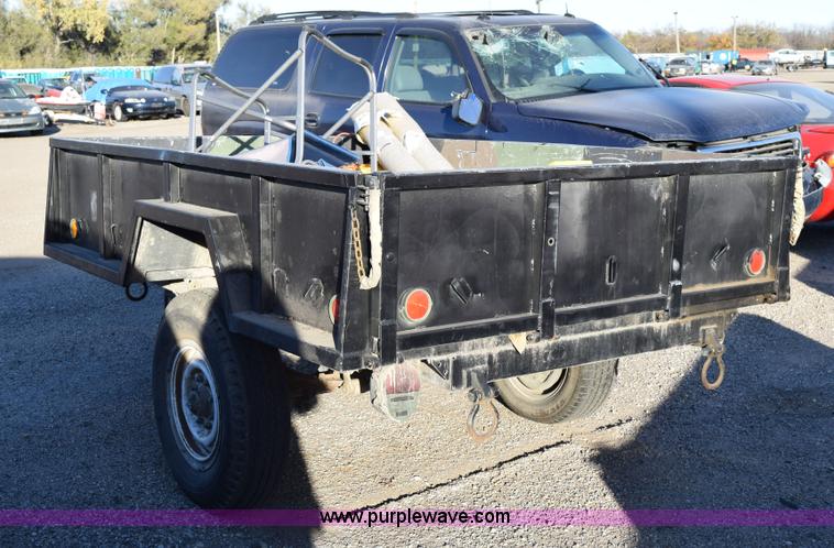 image for item I8641 1990 shop built utility trailer